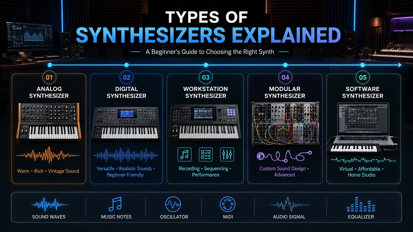 Different types of synthesizers explained